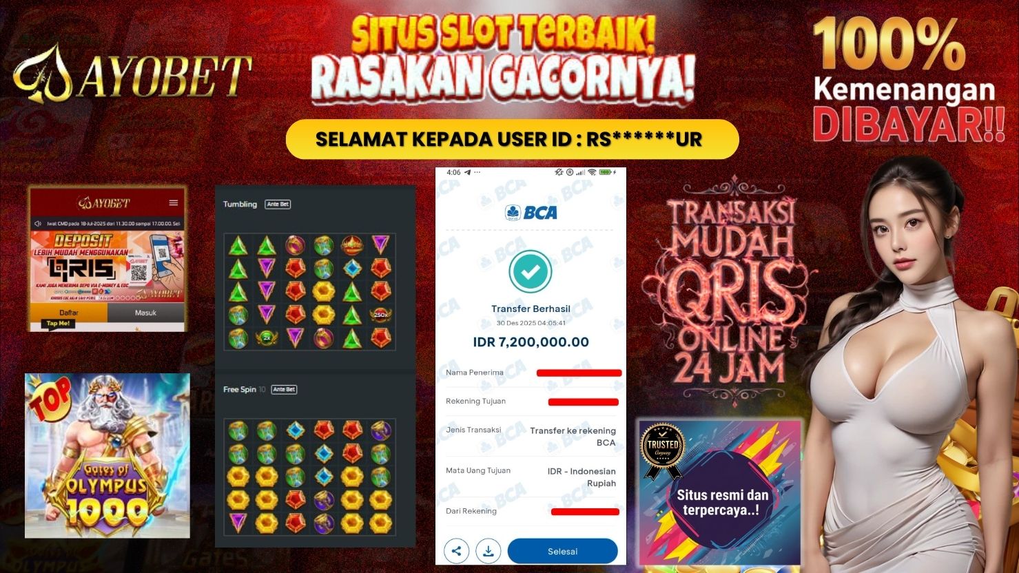 AYOBET JACKPOT SLOT GATES OF OLYMPUS 1000